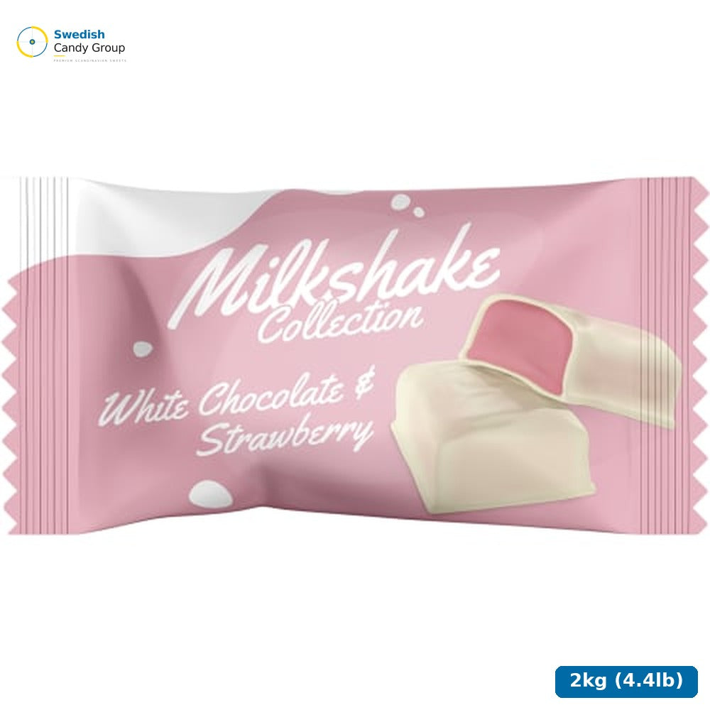 Mormor Lisas Milkshake White Strawberry — 2kg (4.4lb)
