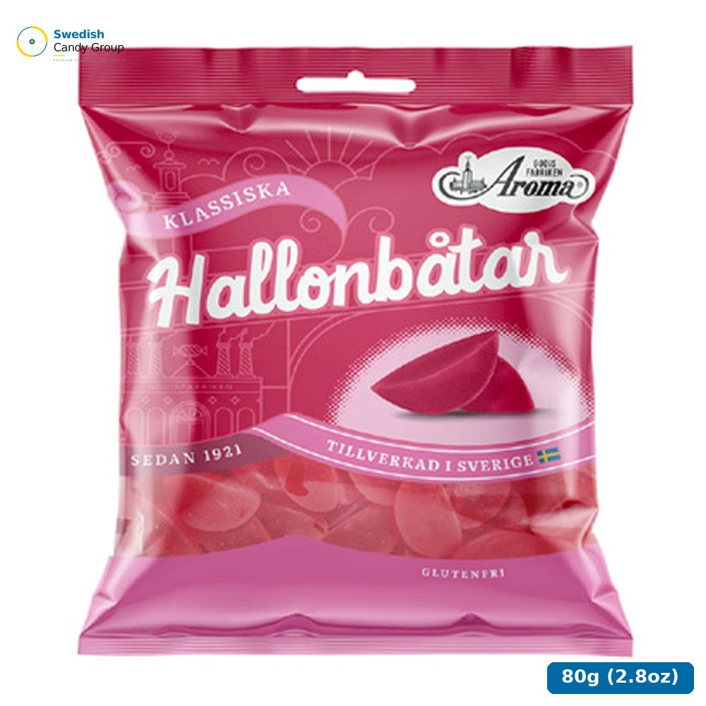Aroma Hallonbåtar 80G 20 St — 20 bags