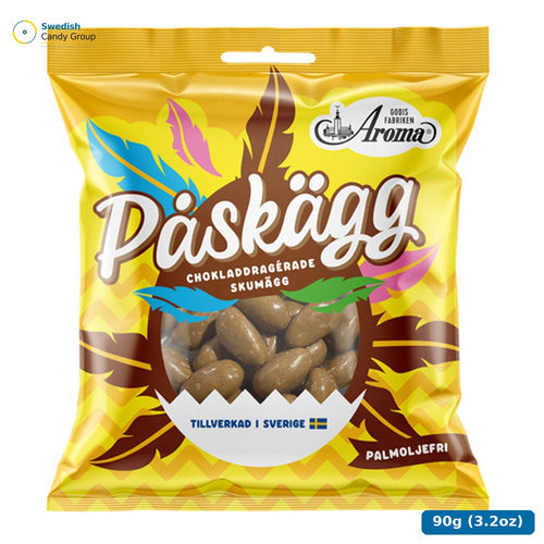 Aroma Chokladdragerade Skumägg 90G — 27 bags