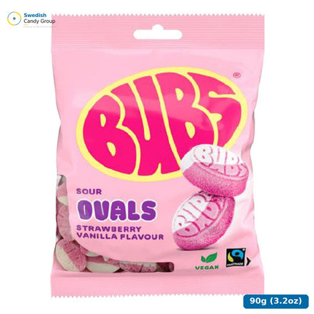 Bubs Erdbeer-Vanille-Ovale 90 g – 12 Beutel