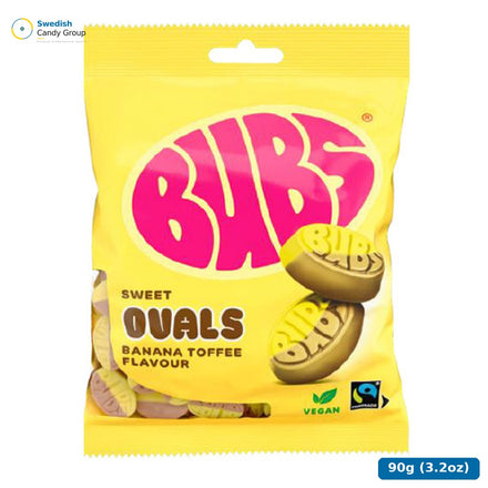 Bubs Bananen-Toffee-Ovale 90 g — 12 Beutel
