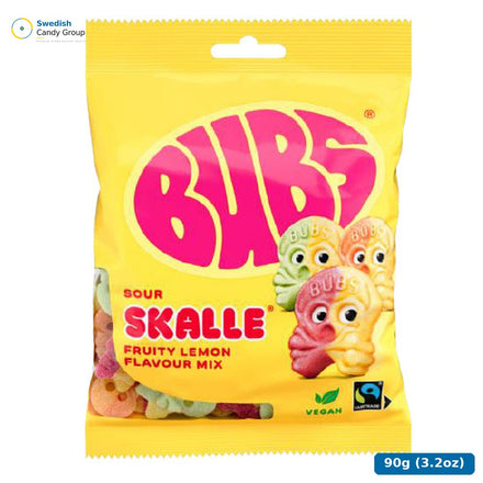 Bubs Fruity Lemon Mix Skalle 90G — 16 Beutel