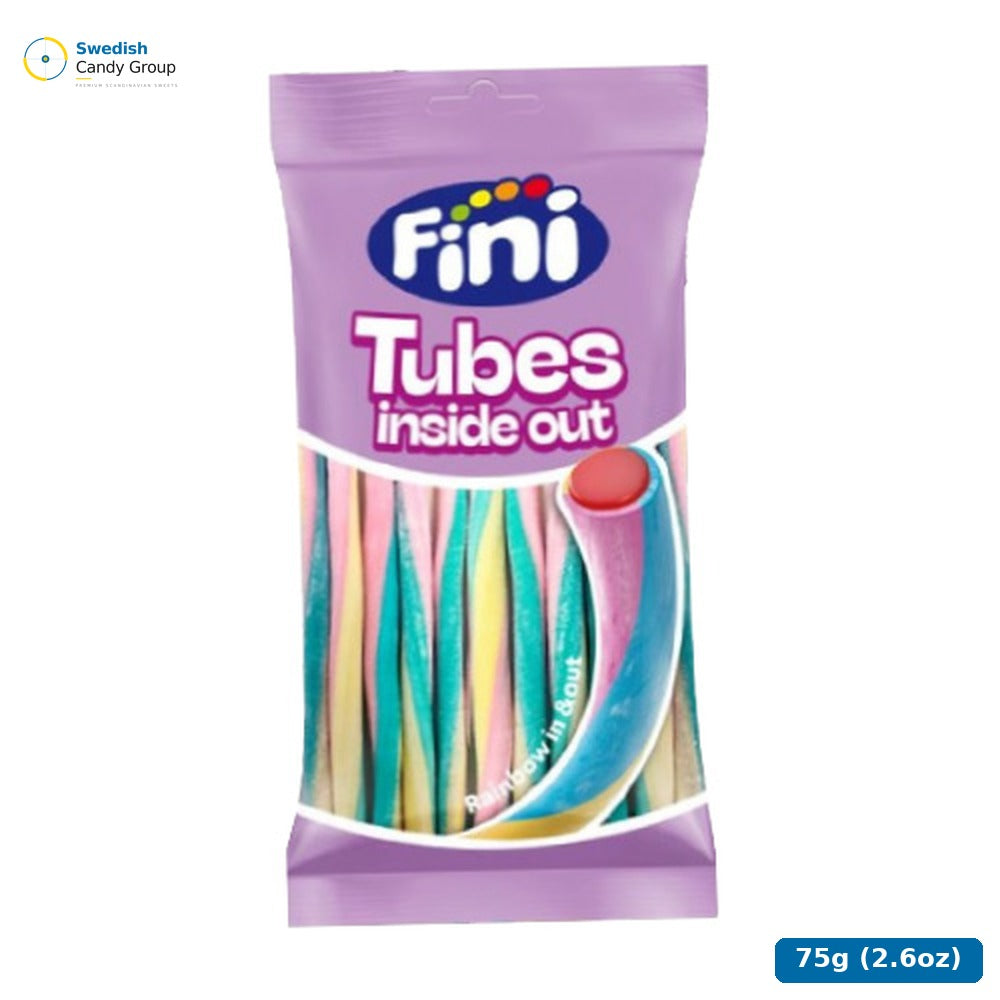 Candinavia Rainbow Tubes Inside Out 75G — 24 bags