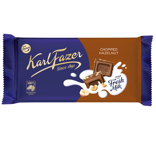 Karl Fazer Chopped Hazelnuts 145 Gr — 16 x 145g