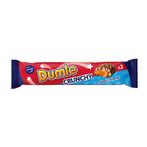 Fazer Dumle Crunchy Salted Caramel 55g Double — 24 x 55g