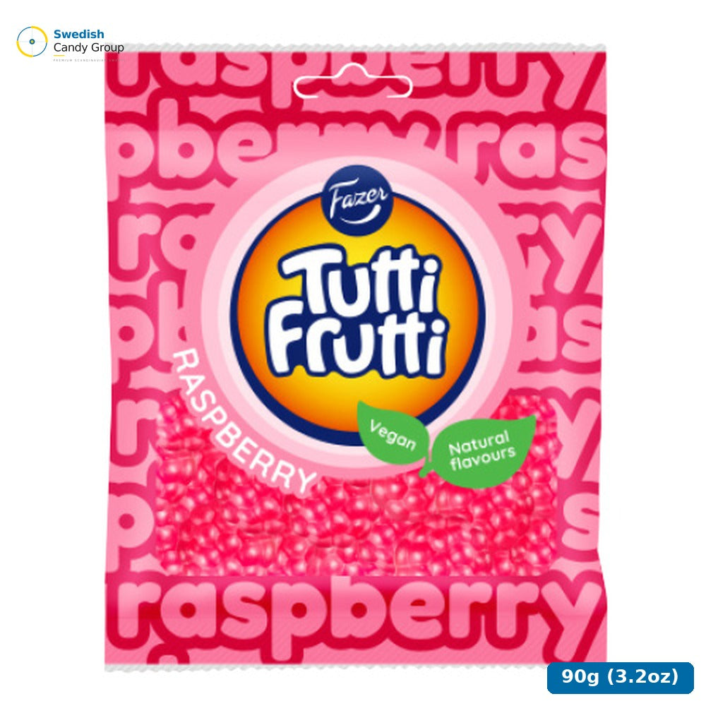 Fazer Tutti Frutti Hallon 90G — 24 bags