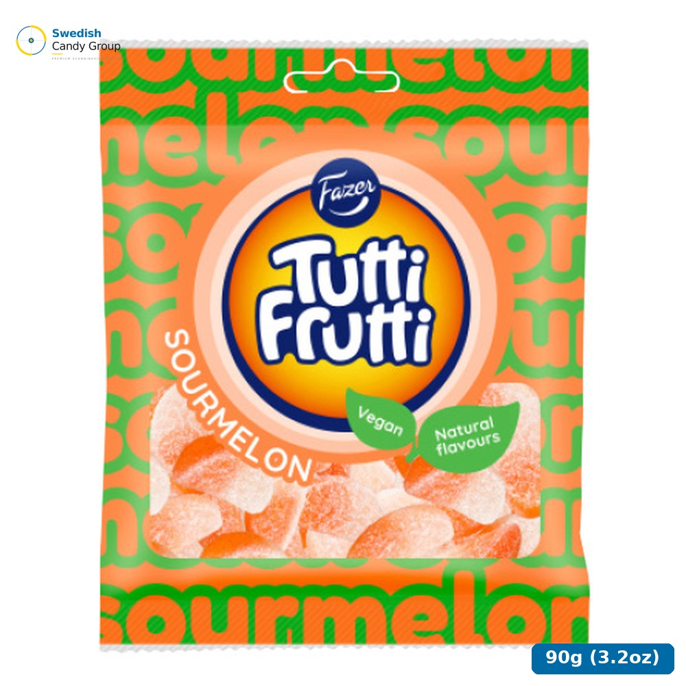 Fazer Tutti Frutti Sur Melon 90G — 24 bags