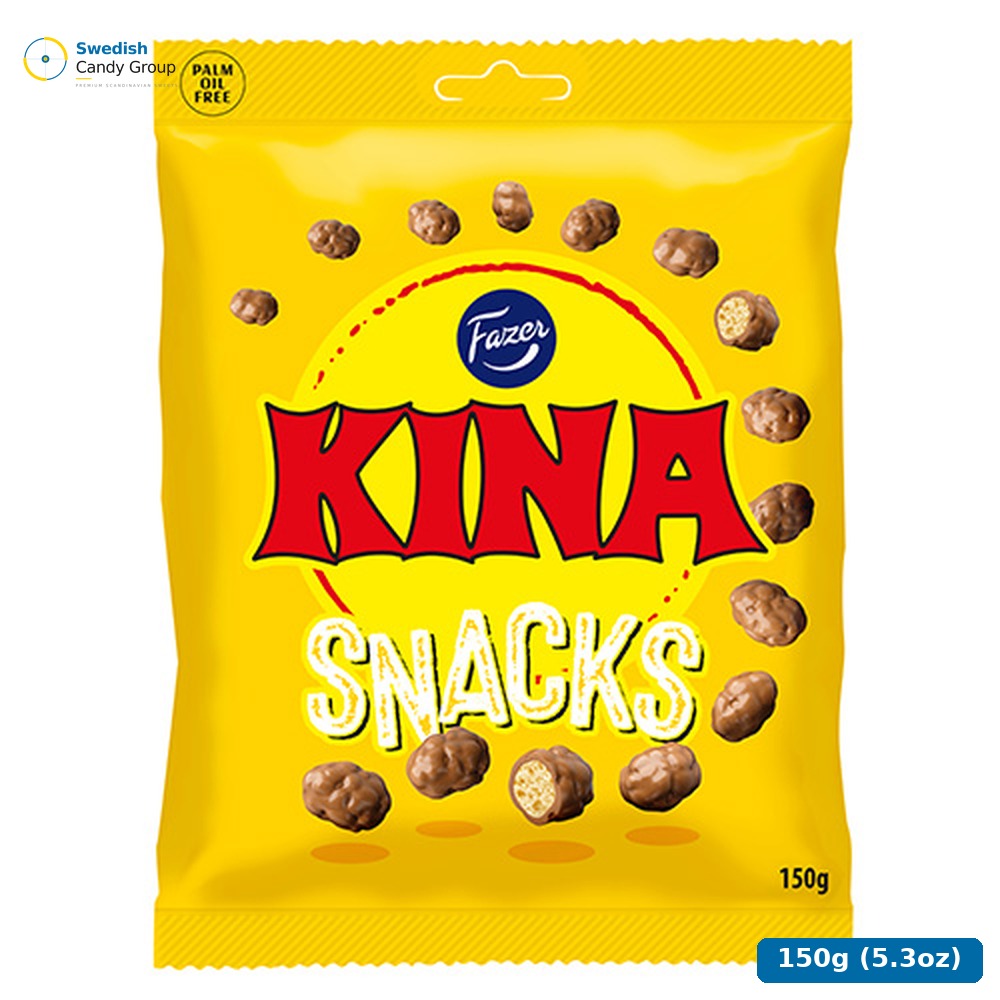 Fazer Kina Gul Snacks 150G — 15 bags