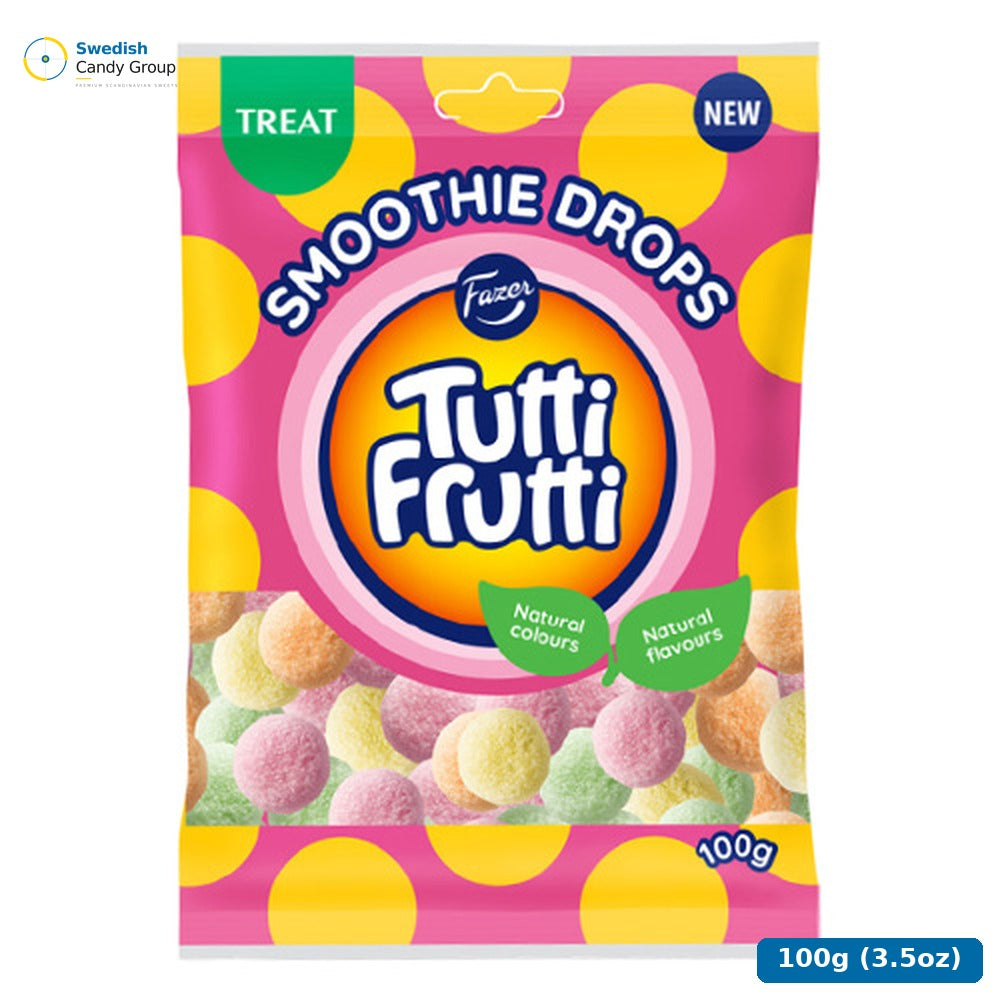 Fazer Tutti Frutti Smoothie Drops 100G — 24 bags