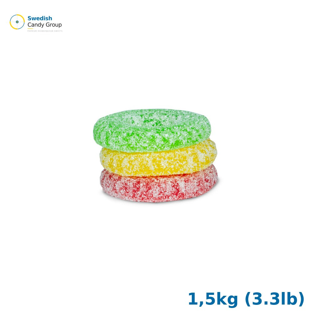 Franssons Sour Ringar 1,5kg (3.3lb)