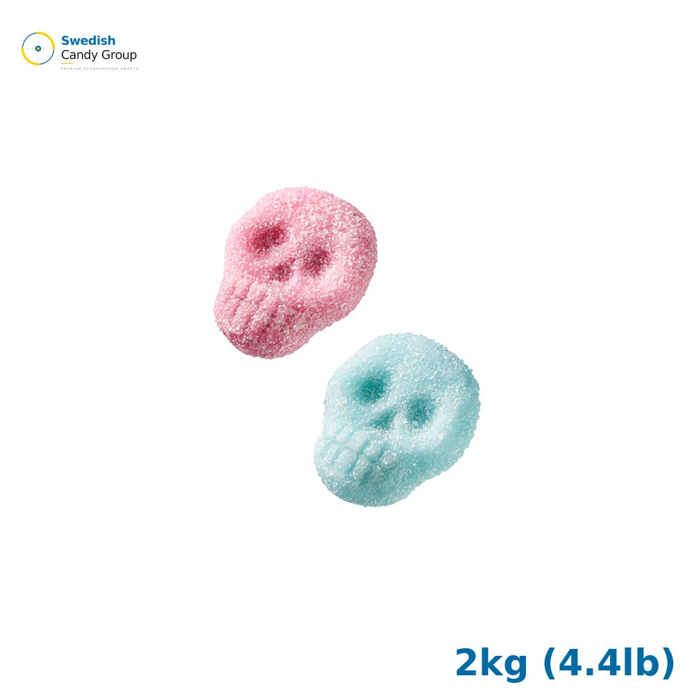 GSD Sour Fizzybubble Skulls Vegan 2kg (4.4lb) x 4