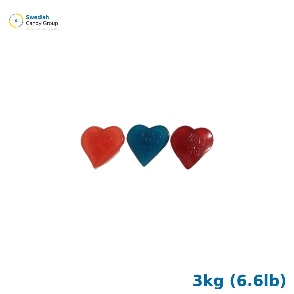 Haribo Mega Love Hearts 3kg (6.6lb)