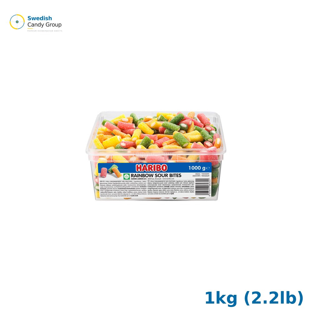 Haribo Rainbow Sour Bites 1kg (2.2lb)