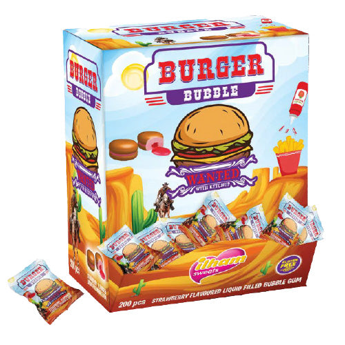 IIham Burger Bubble Gum Vending — 200 pcs