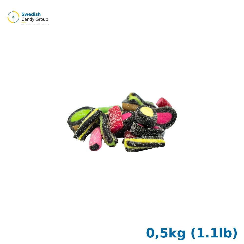 Jellioo Sour Licoriceblandning 500G — 0,5kg (1.1lb)