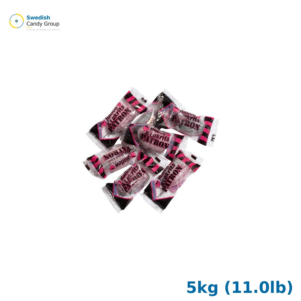 Konfektyr Patroner Licorice/Raspberry Bulk - 5kg (11.0lb)