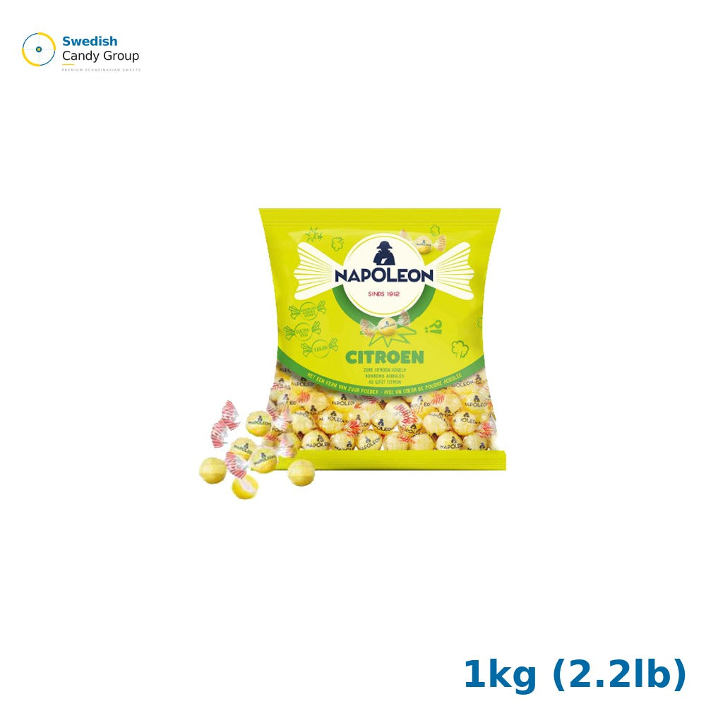 Konfektyr Kanonkulor Citron 1kg (2.2lb) obs! 1 pcs bag