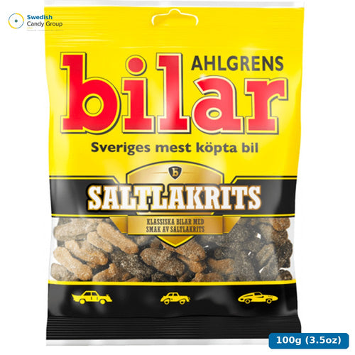 Cloetta Ahlgrens Bilar Saltlakrits 100 G — 42 bags
