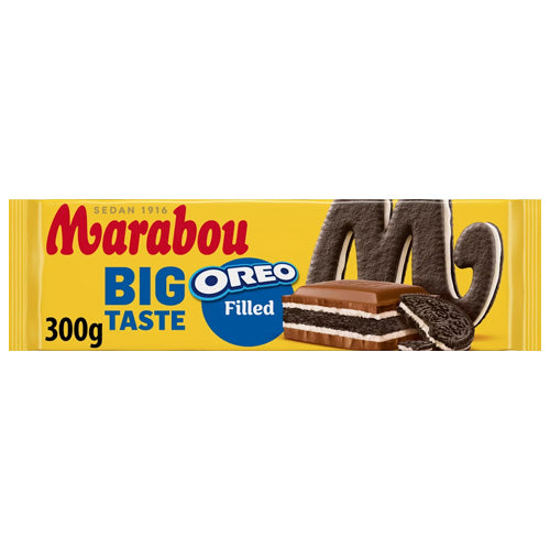 Marabou Big Taste Oreo Filled 300g — 6 x 300g