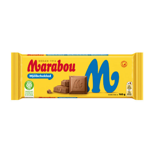 Marabou Milk Chocolate 160g — 16 x 160g
