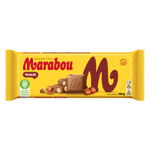 Marabou Whole Nut 160g — 16 x 160g