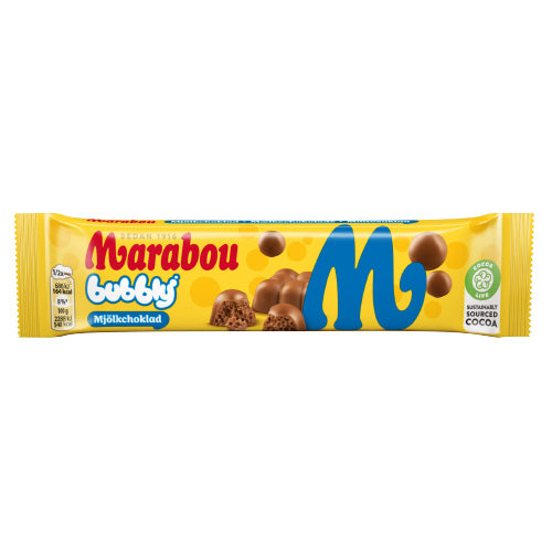 Marabou Bubblig Milk Chocolate 60g — 36 x 60g