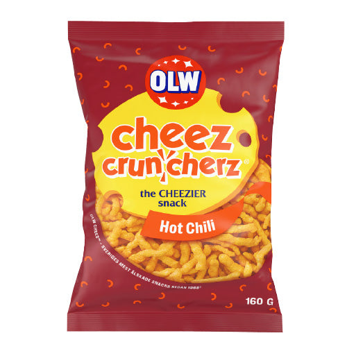 OLW Cheez Cruncherz Hot Chili obs! 28 pcs 160g