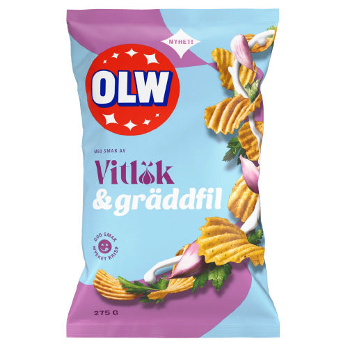 Olw Garlic & Sour Cream 18 x 275 g