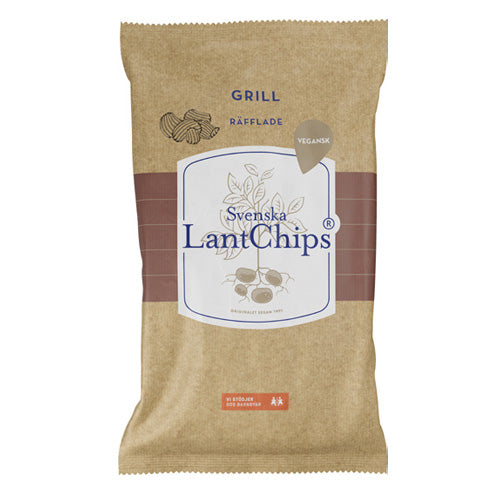 Svenska Lantchips LantChips Grill Ridged 10 x 200g