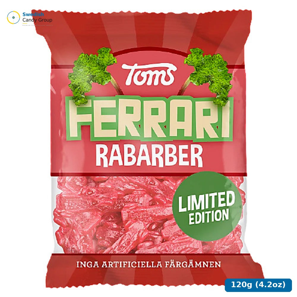 Toms Ltd Ferrari Rabarber 120 G Påse — 30 bags
